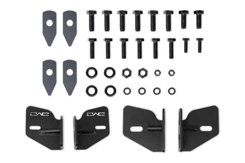 Ford Bronco Raptor Front Bumper Reinforcement Brackets - DV8 Offroad - Frame Horn Reinforcement - Black - `21-`25